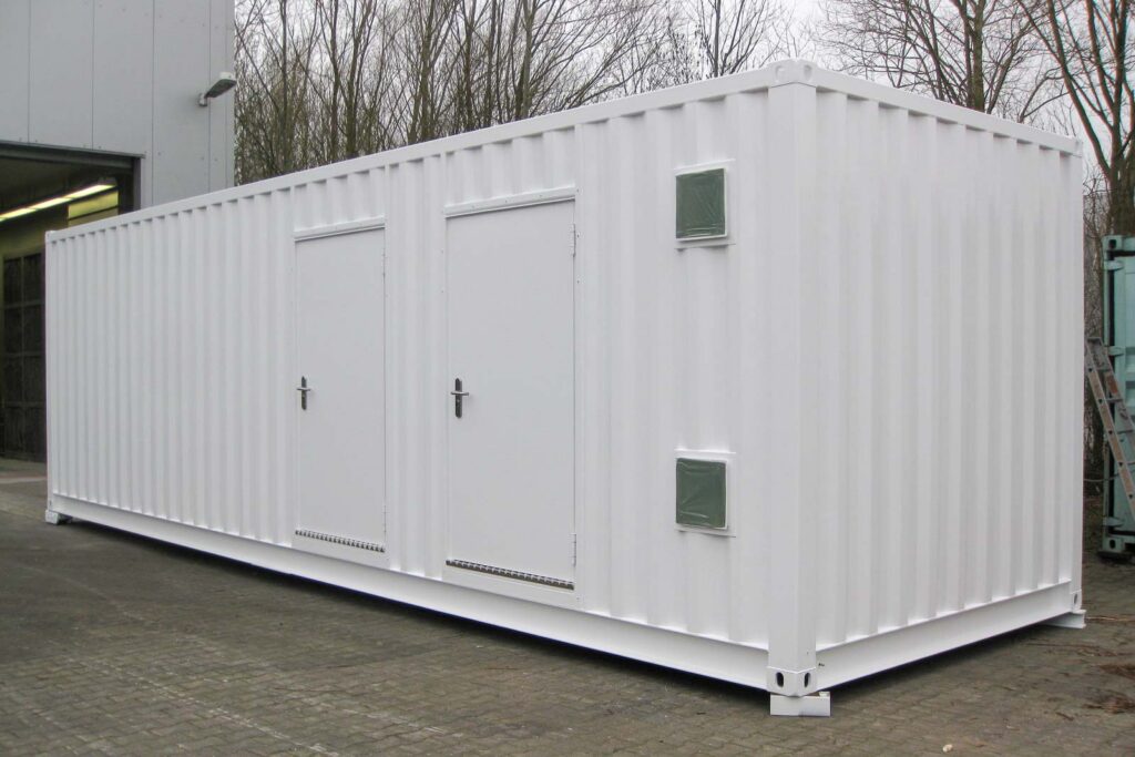 Rechenzentrumcontainer im Einsatz in einer Produktion