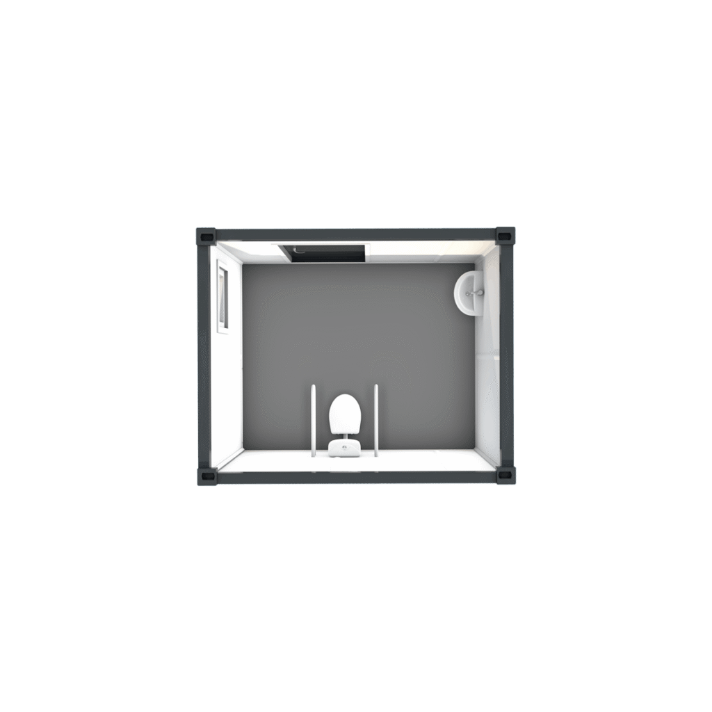 10′ barrierefreier WC-Container