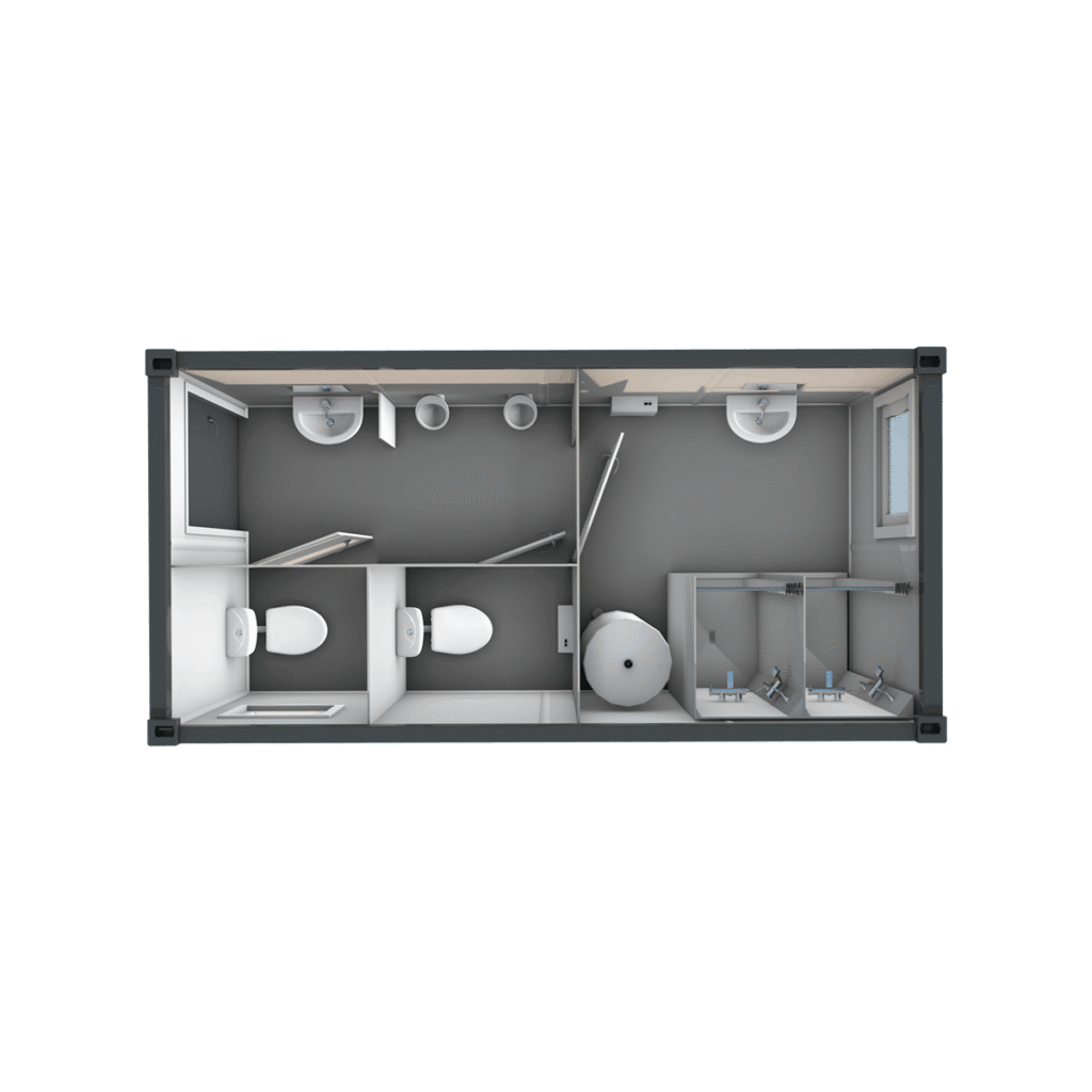 16′ Sanitärcontainer