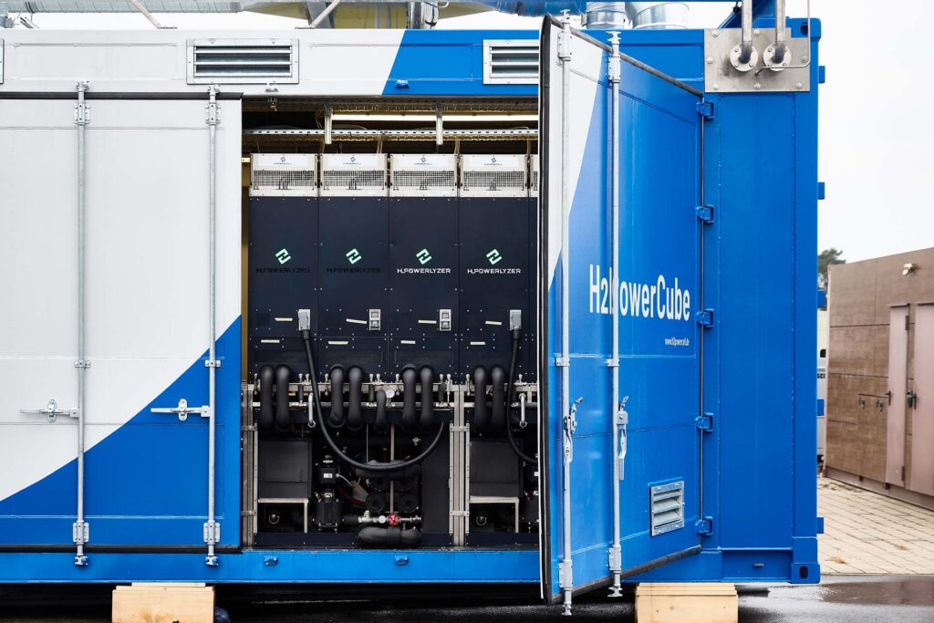 Energiespeichercontainer für h2powercube Innenansicht