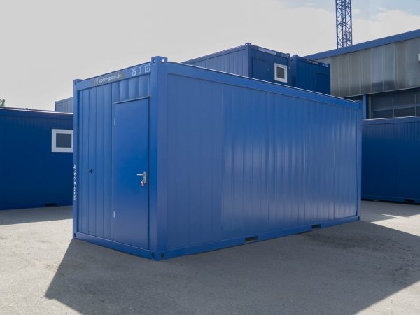 Außenansicht 20 Fuss Damen Herren WC Container mit Pantry-Küche Typ SA6